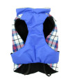 Alpine All Weather Dog Coat, Blue Plaid, 5XL