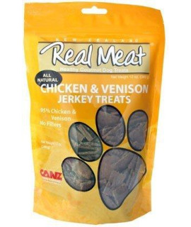 The Real Meat Company 2 Pack Of Jerky Treats For Dogs 12 Ounces Each All Natural Chicken And Venison Recipe