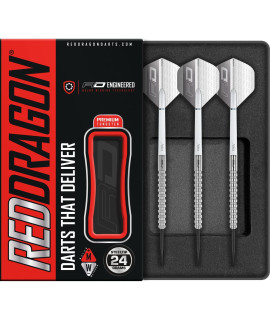 RED DRAgON Javelin: 24g - Tungsten Darts Set with Flights and Stems