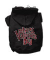 Mirage Pet Products 14 Happy Valentines Day Rhinestone Hoodies, Large, Black