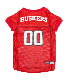 NcAA college Nebraska Huskers Mesh Jersey for DOgS cATS, Medium Licensed Big Dog Jersey with your Favorite FootballBasketball college Team