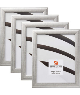 craig Frames 23247944 20 x 26 Inch Picture Frame, Scratched Silver, Set of 4