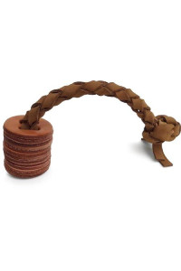 Auburn Leathercrafters Leather TUG Toy - Disk