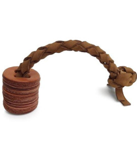 Auburn Leathercrafters Leather TUG Toy - Disk
