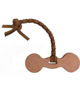 Auburn Leathercrafters Leather TUG Toy - Dumbell