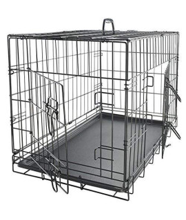 Dog Crates For Extra Large Dogs - Xl Dog Crate 42 Pet Cage Double-Door Best For Big Pets - Wire Metal Kennel Cages With Divider Panel & Tray - In-Door Foldable & Portable For Animal Out-Door Travel