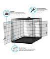 Dog Crates For Extra Large Dogs - Xxl Dog Crate 48 Pet Cage Double-Door Best For Big Pets - Wire Metal Kennel Cages With Divider Panel & Tray - In-Door Foldable & Portable For Animal Out-Door Travel