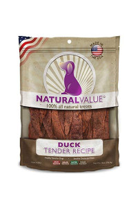 Loving Pets Natural Value All Natural Soft Chew Duck Tenders For Dogs, 14-Ounce