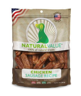 Loving Pets Natural Value All Natural Soft Chew Chicken Sausages For Dogs 13-Ounce