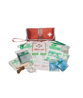 Kurgo Portable Dog First Aid Kit Pet Medical Kit (50Piece) One Size Paprika (K01263)