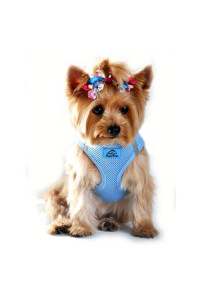 American River Ultra Choke-Free Mesh Dog Harness - Light Blue