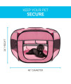 Paws & Pals 48 inches Animal Playpen for Pets Puppy Dog, Cat, Guinea Pig, Rabbit Exercise Pen inchesTravel Gear Approved inches 2-Door Portable Pop Up Indoor/Outdoor w/Carry Bag - Durable