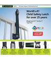 D&D Technologies ML3TPKA MagnaLatch Top Pull, Pool & Child Safety Magnetic Gate Latch and Lock, for Any Square Gate