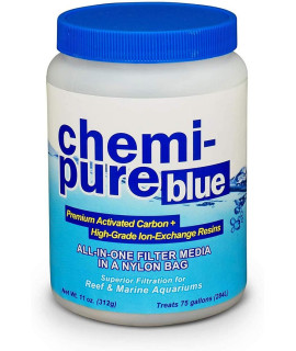 Boyd Enterprises Chemi-Pure Filtration Media for Aquarium, 11-Ounce, Blue