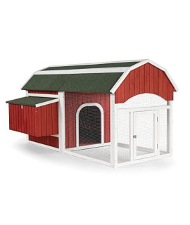Prevue Pet Products 465 Barn Chicken Coop, Red