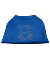 Mirage Pet Products Bunny Rhinestone Dog Shirt, X-Large, Aqua
