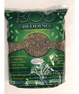 ECO BEDDING FiberCore Natural for Small Pets and All Type Birds, 3 lbs Bag