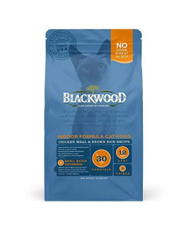 Blackwood Pet Cat Food Made In USA [Super Premium Dry Cat Food For Adult, Indoor, and Senior Cats], Chicken Meal and Brown Rice Recipe