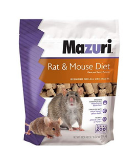 Mazuri | Vegetarian Rat & Mouse Diet | Rodent Food| 2 Pound (2 Lb.) Bag