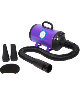 Flying Pig High Velocity Dog Pet Grooming Dryer Wheater (Model: Flying One, Purple)