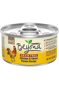 Purina Beyond Grain Free, Natural Pate Wet Cat Food, Grain Free Chicken & Sweet Potato Recipe - (12) 3 oz. Cans