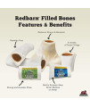 Redbarn Filled Bone Peanut Butter Large (Pack of 2)
