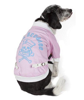 Pet Life Varsity-Buckled Collared Dog Coat - Cotton Dog Sweater With Added Trims And Details - Dog Jacket For Small Medium Large Dogs