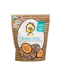 Treats for Chickens Chicken Crack  Nutrition For Birds - Chickens, Quail, Turkeys, Ducks, Pheasant, Geese, Hens, Roosters, Poultry  High Protein, Organic and Non-GMO Grains, Cracked Corn, Sunflower Seeds, Mealworms, River Shrimp - 1 lb. 13 oz Bag