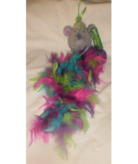 Toyshoppe Mouse Dangler with Feathers Assorted Colors