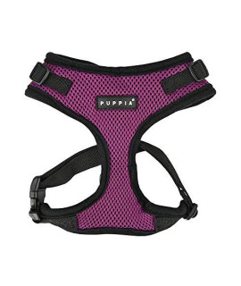 Puppia Authentic Ritefit Harness With Adjustable Neck, Small, Purple