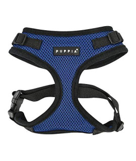 Puppia Authentic Ritefit Harness With Adjustable Neck, Small, Royal Blue