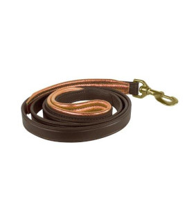 Perris Leather Havana with copper Padded Leather Dog Leash 5-Feet