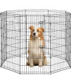 48 Tall Dog Playpen Crate Fence Pet Play Pen Exercise Cage -8 Pane