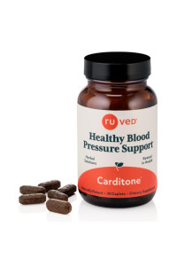 ruved carditone, Doctor-Formulated, All-Natural Ayurvedic Herbal Supplement, Trusted for Over 30 Years, 30 Vegetarian caplets
