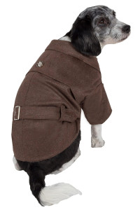 Pet Life galore Back-Buckled Wool Fashion Dog Jacket - Designer Winter Dog coat for Small Medium and Large Dogs