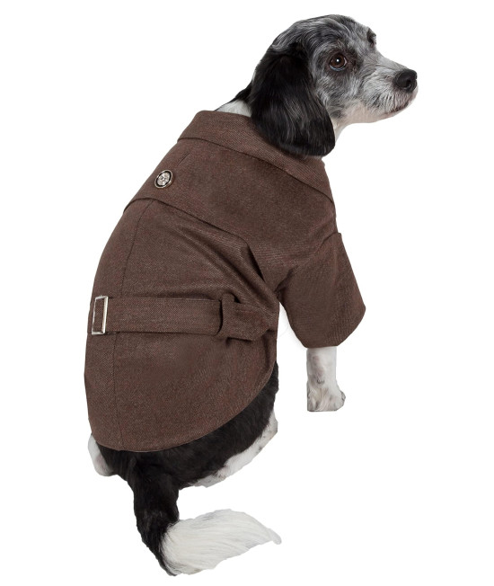 Pet Life galore Back-Buckled Wool Fashion Dog Jacket - Designer Winter Dog coat for Small Medium and Large Dogs