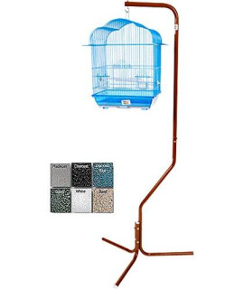 A&E Cage Ae29534 White Tripod Stand For Small Bird Cages