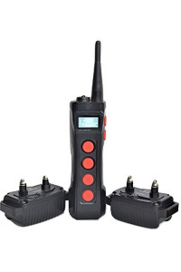 Aetertek AT-919C 2-Dog 1100 Yard Ultra Range Remote Training Shock Collar with AUTO Anti-BARK,Rechargeable and Waterproof