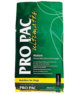 PRO PAc Ultimates Mature chicken Meal and Brown Rice Dry Dog Food 28 lb.