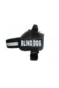 Blind Dog Nylon Dog Vest Harness. Purchase Comes with 2 Reflective Blind Dog Removable pathces. Please Measure Your Dog Before Ordering