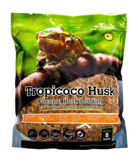 galapagos Tropicoco coconut Husk Bedding 8-Quart Natural (8 Quarts)