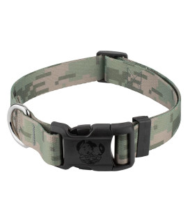 Country Brook Petz - Digital Camo Deluxe Dog Collar - Made In The Usa - Camouflage Collection With 16 Rugged Designs (1 Inch, Medium)