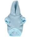 Mirage Pet Products 8-Inch Believe Hoodies, X-Small, Baby Blue