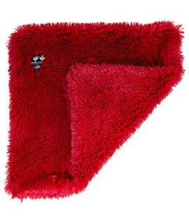 Bessie and Barnie Lipstick Luxury Shag Ultra Plush Faux Fur Pet Dog cat Puppy Super Soft Reversible Blanket (Multiple Sizes) M- 36 x 28 Red (BLNKT-LPSK-MD-NR)