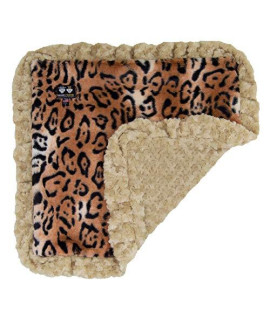 Bessie and Barnie camel Rose chepard Luxury Ultra Plush Faux Fur Pet Dog cat Puppy Super Soft Reversible Blanket (Multiple Sizes)