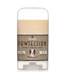 Natural Dog Company PawTection (2oz / 59mL Stick) | Vegan and All-Natural Wax Balm | Protection for Sensitive Canine Paws | Defense Against Harsh Elements and Rough Terrain | Handy and Travel Size