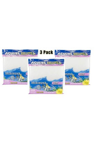 Acurel 3 Pack of Waste and Debris Reducing Media Pad, 18 by 10 Inch, Polyfiber Media Pad for All Aquarium Filters