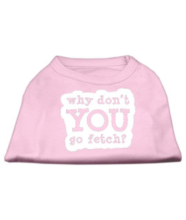Mirage Pet Products You go Fetch Screen Print Shirt 3X-Large Light Pink