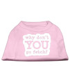 Mirage Pet Products You go Fetch Screen Print Shirt X-Small Light Pink