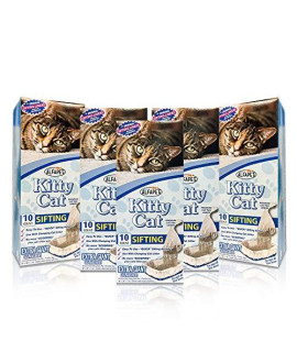 Alfapet Kitty Cat Pan Disposable, Sifting Liners- 10-Pack + 1 Transfer Liner-For Large, X-Large, Giant, Extra-Giant Size Litter Boxes-Included Rubber Band For Firm, Easy Fit - Pack Of 5